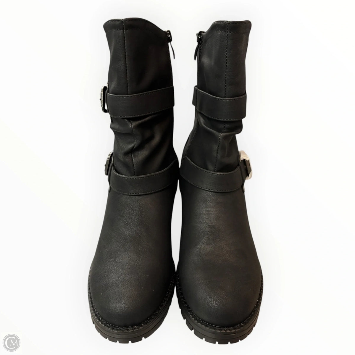 Boots Ankle Heels By Cmf In Black, Size: 7.5