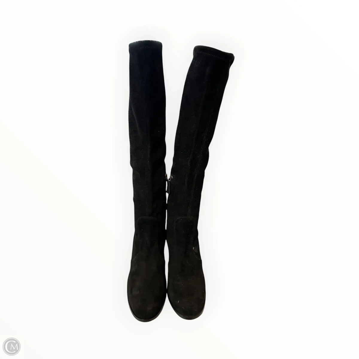 Boots Luxury Designer By Prada In Black, Size: 7.5