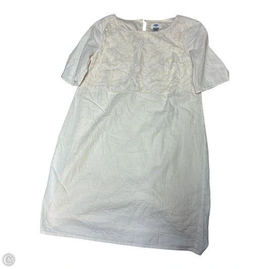 Dress Party Midi By Old Navy In Cream, Size: M