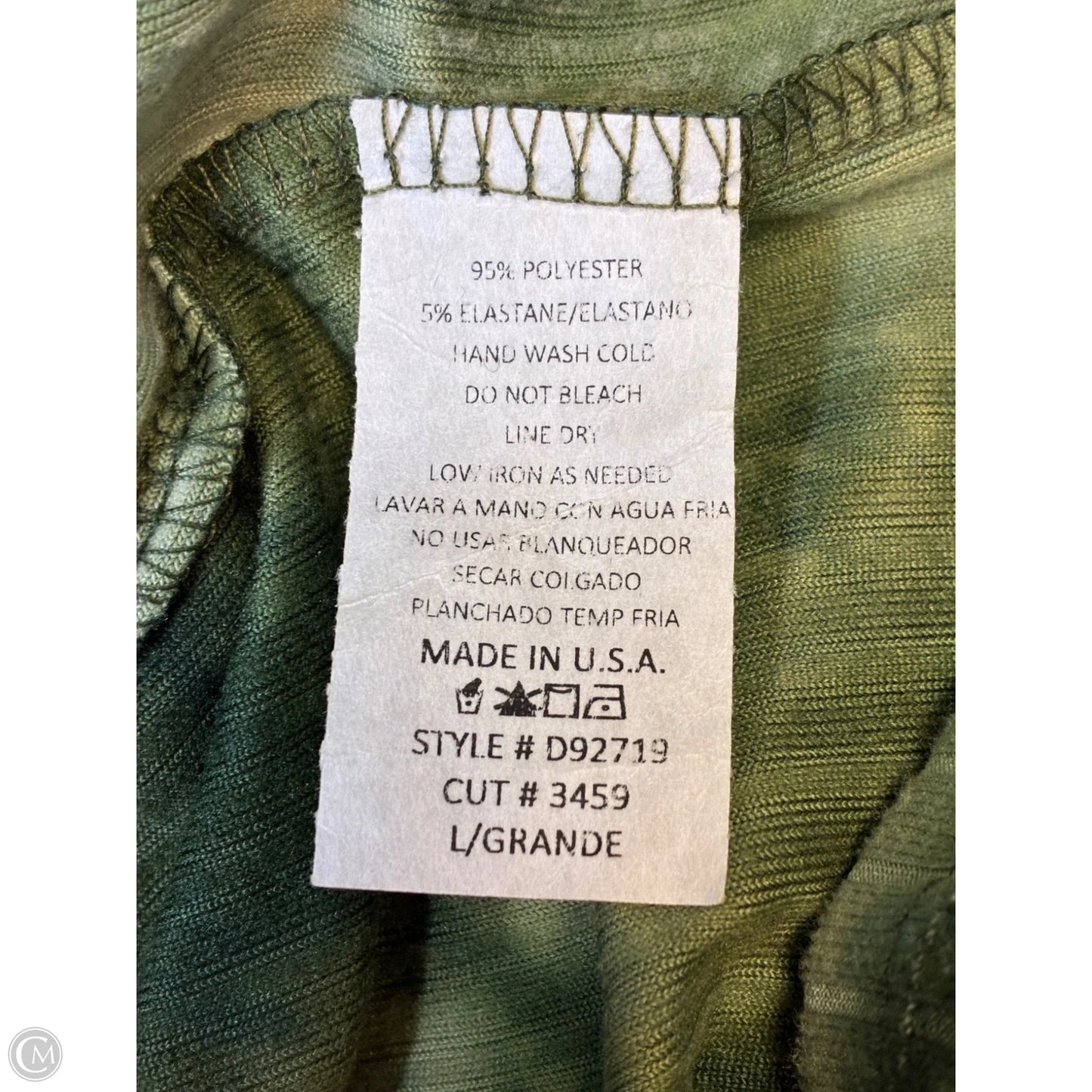 Dress Party Long By Clothes Mentor In Green, Size: L
