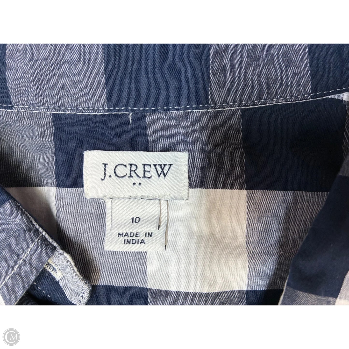 Dress Casual Midi By J. Crew In Blue & White, Size: 10