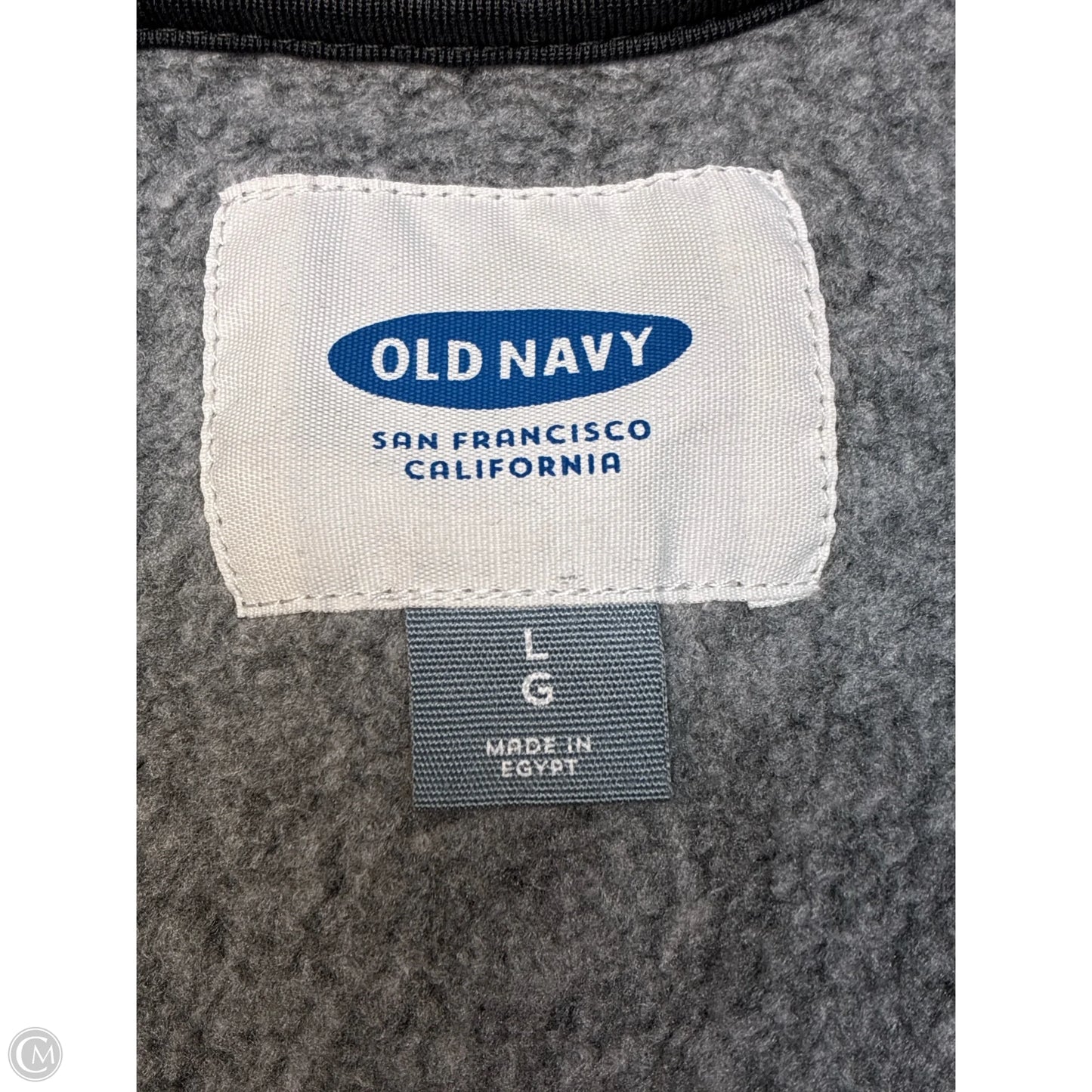 Sweatshirt Collar By Old Navy In Grey, Size: L