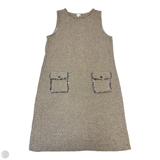 Dress Casual Midi By J. Jill In Tan, Size: L