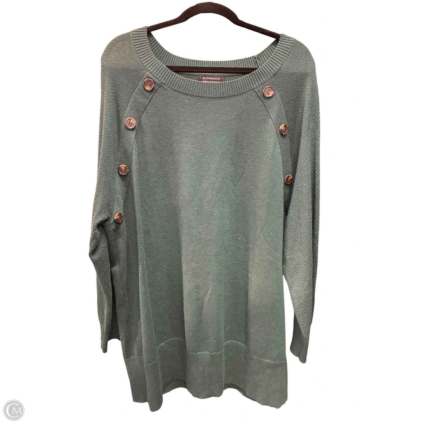 Sweater By Bloomchic In Green, Size: 1x