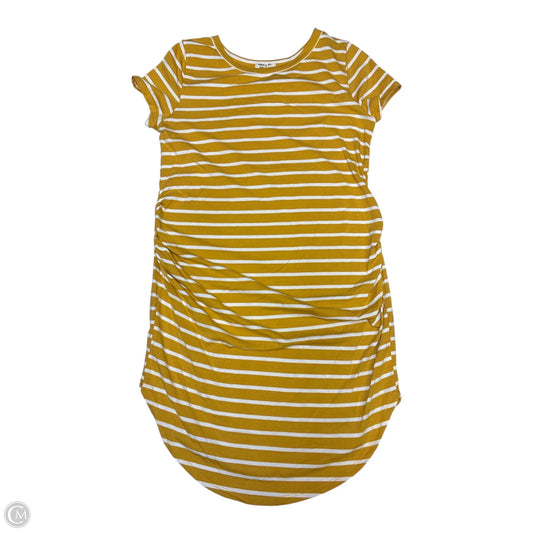 Dress Casual Short By Heart & Hips In Yellow, Size: Xl
