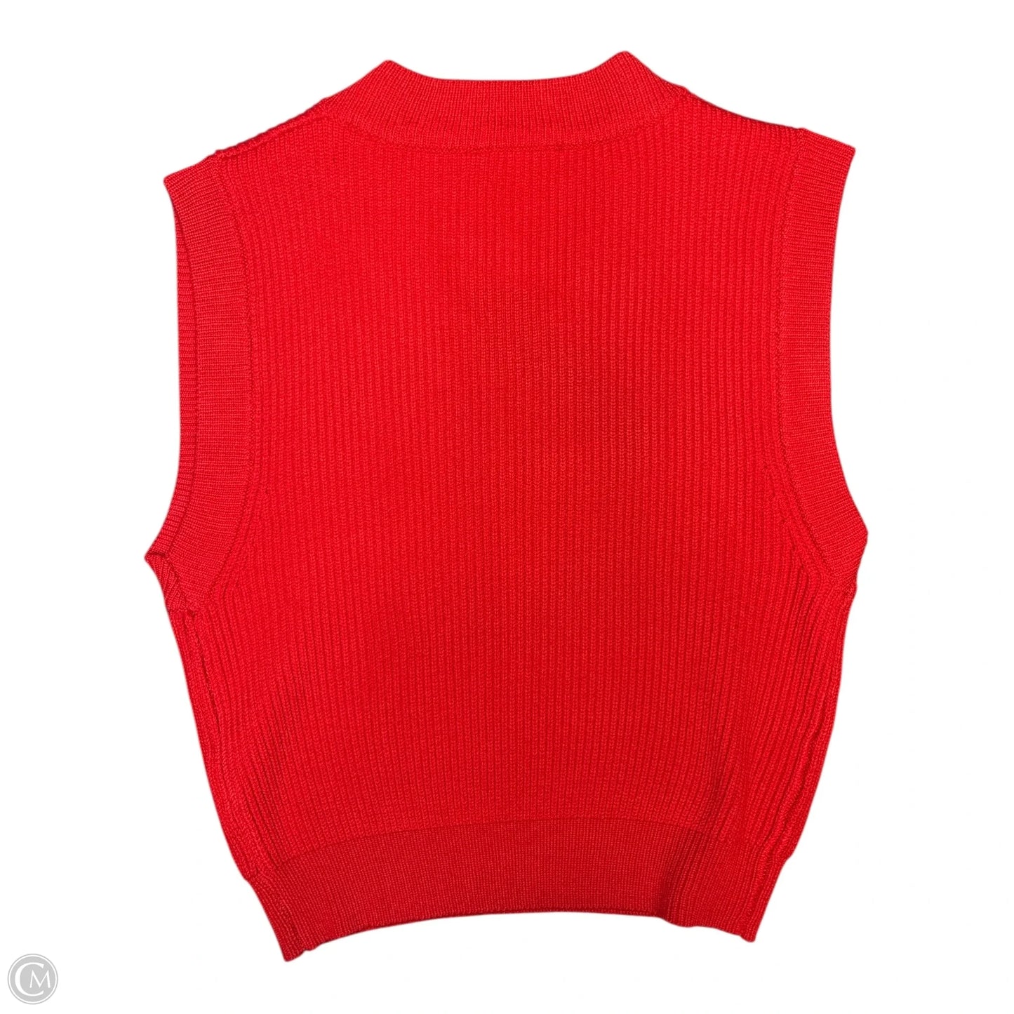 Vest Sweater By English Factory In Red, Size: S