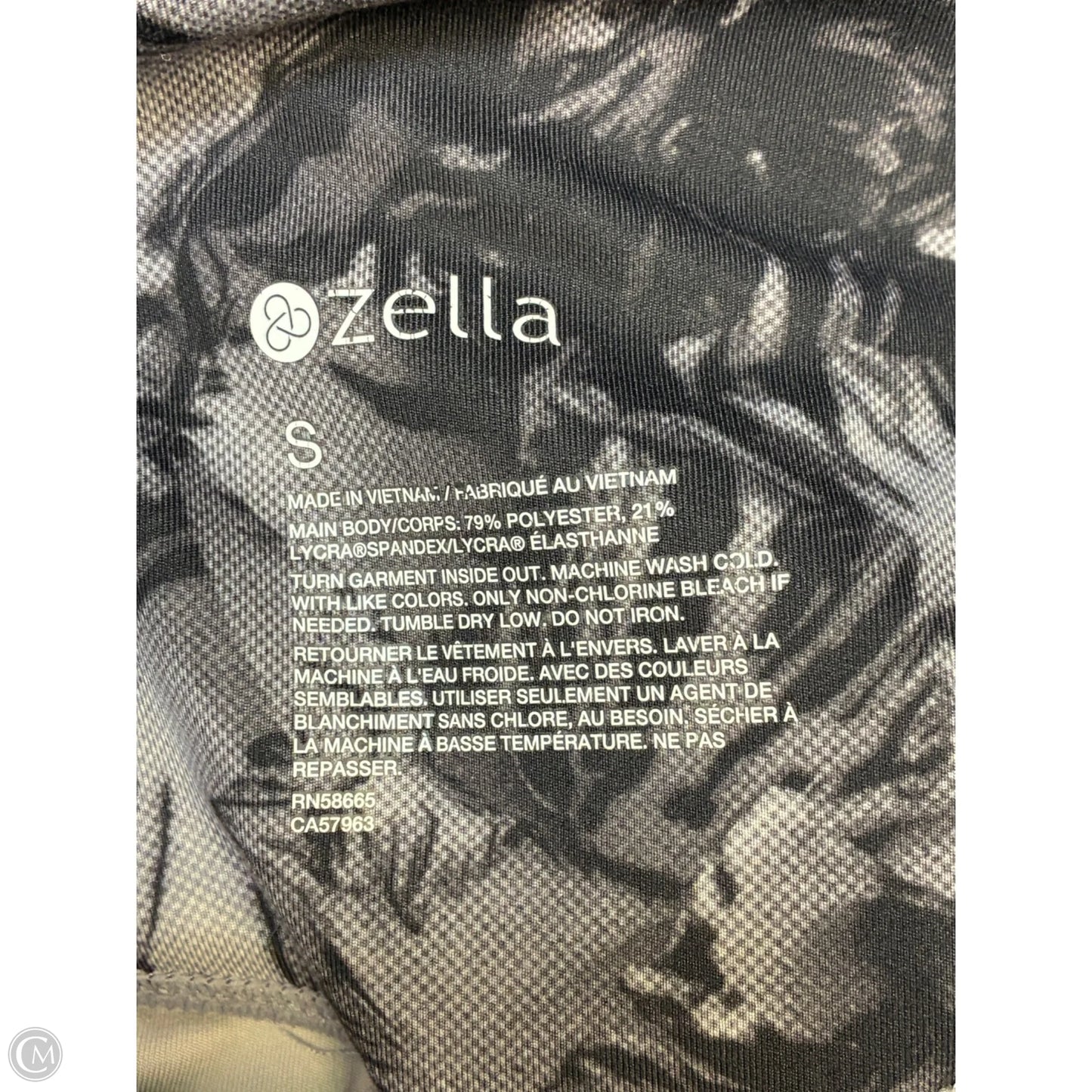 Athletic Leggings By Zella In Grey, Size: S
