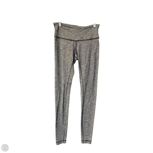 Athletic Leggings By Lululemon In Grey, Size: S