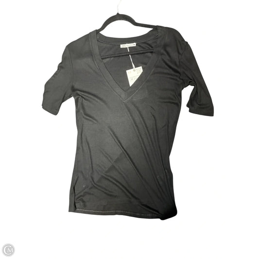 Top Short Sleeve By Zara In Black, Size: M
