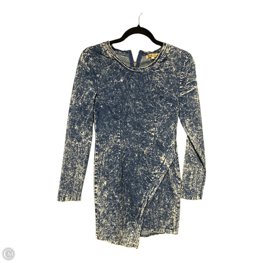 Dress Casual Short By Clothes Mentor In Blue Denim, Size: L