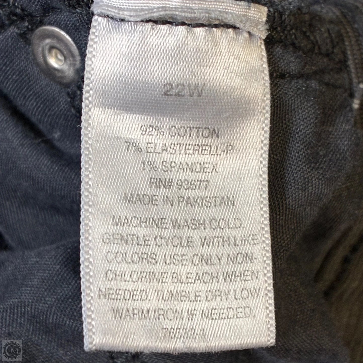 Jeans Skinny By Ana In Black, Size: 22