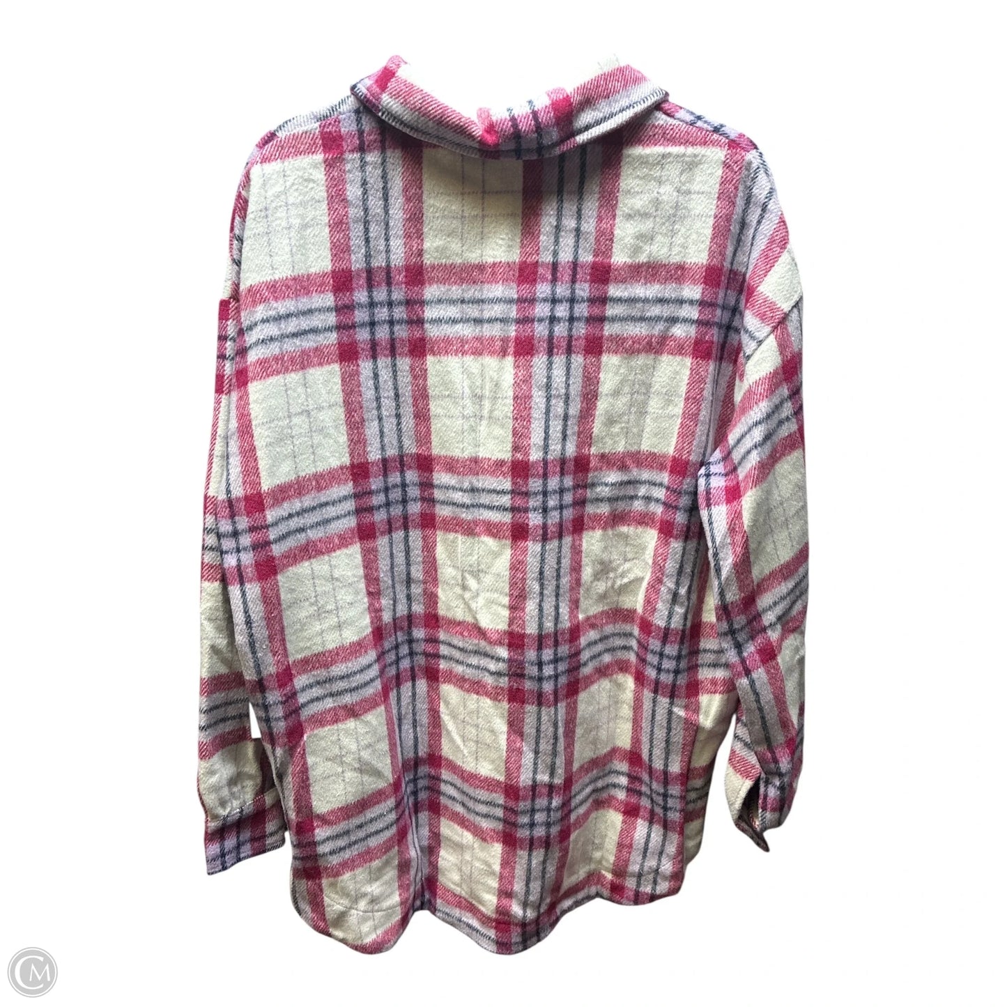 Jacket Shirt By Clothes Mentor In Plaid Pattern, Size: Xl