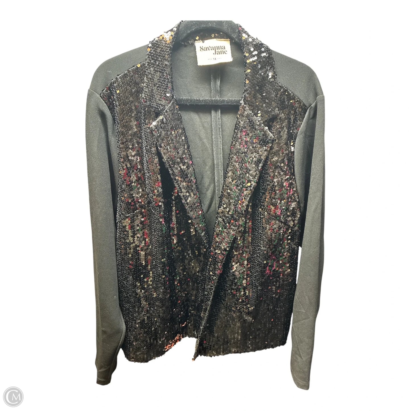 Blazer By Savanna Jane In Black, Size: 1x