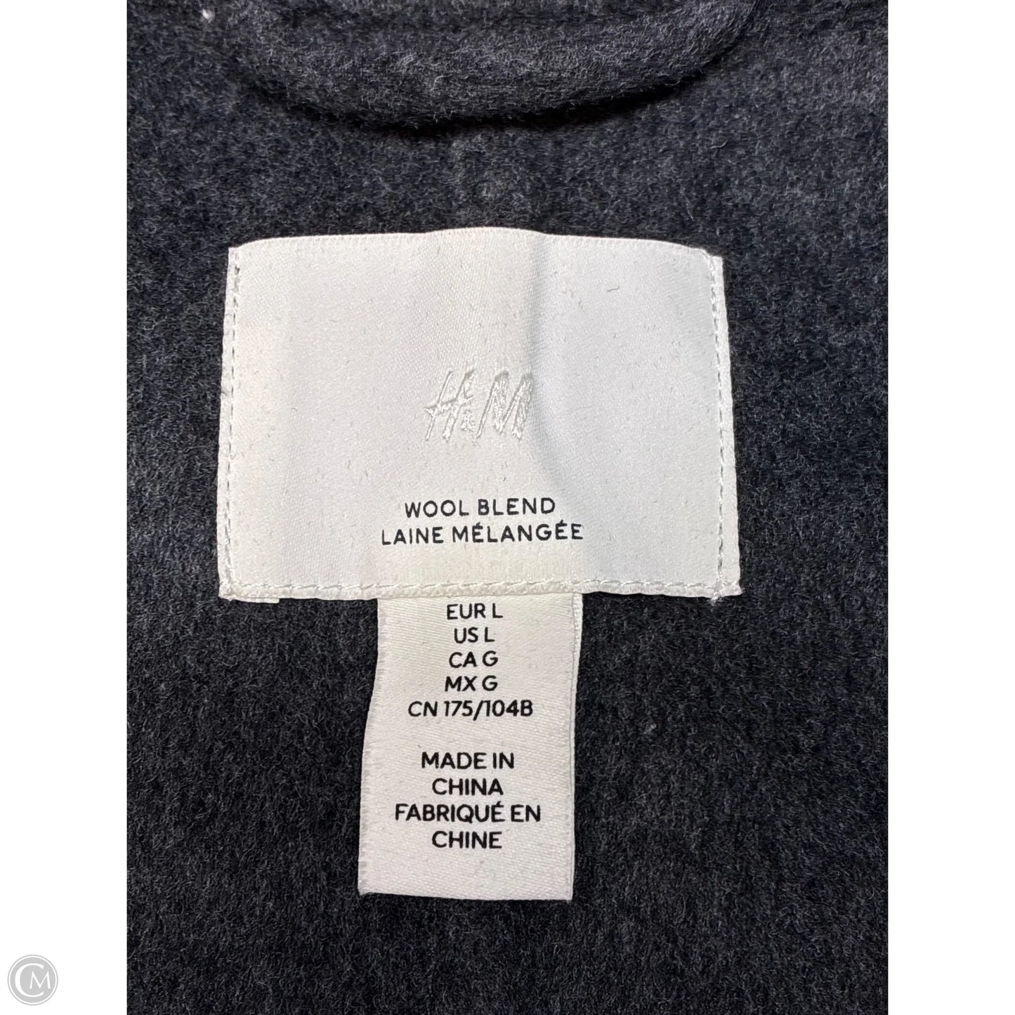 Coat Other By H&m In Grey, Size: L