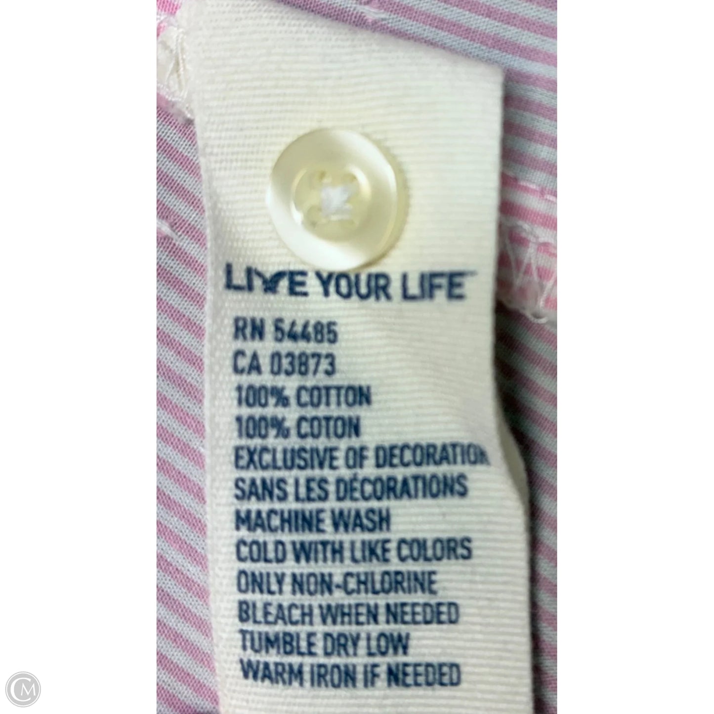 Blouse Short Sleeve By American Eagle In Pink, Size: M