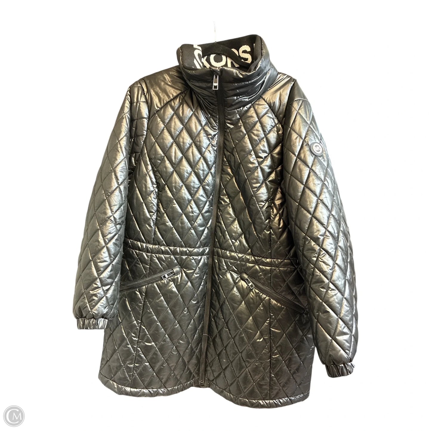 Jacket Designer By Michael Kors In Black, Size: 2x