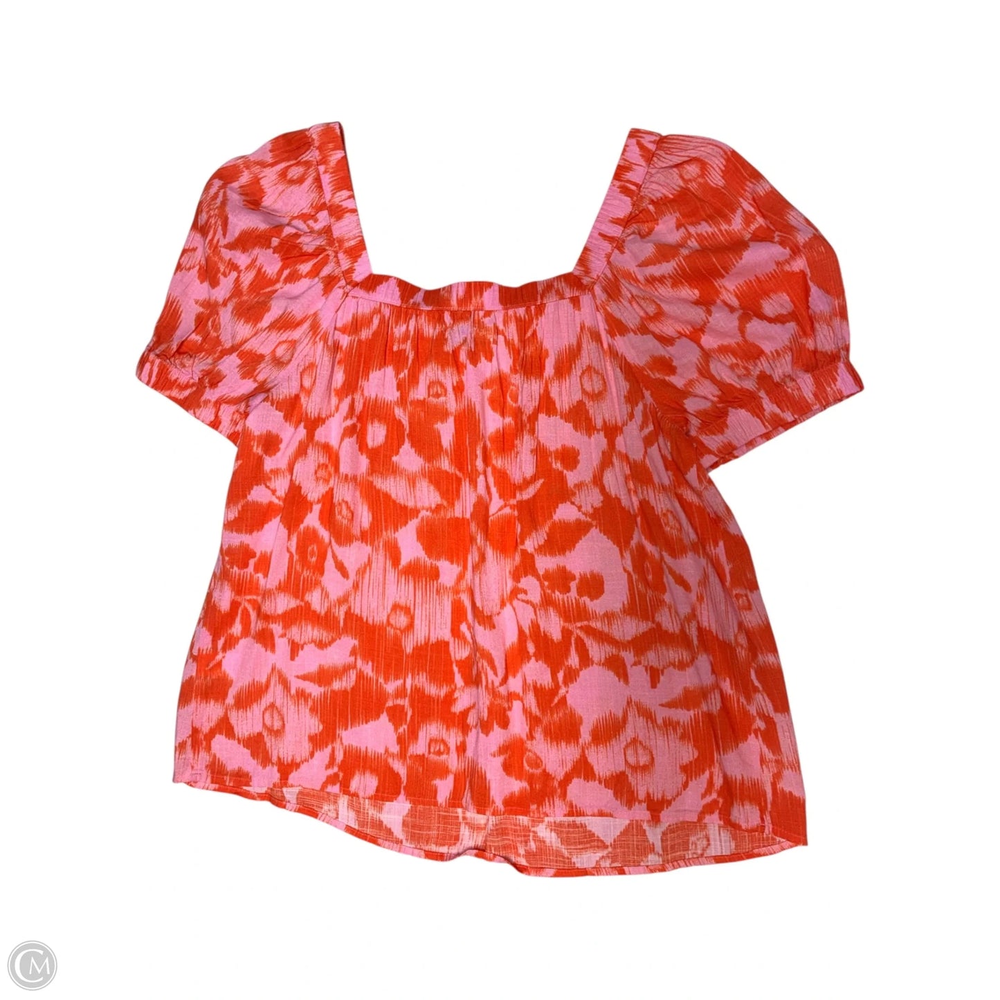 Top Short Sleeve By Sonoma In Orange & Pink, Size: S