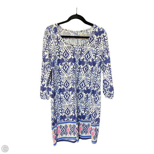 Dress Designer By Lilly Pulitzer In Blue & White, Size: S