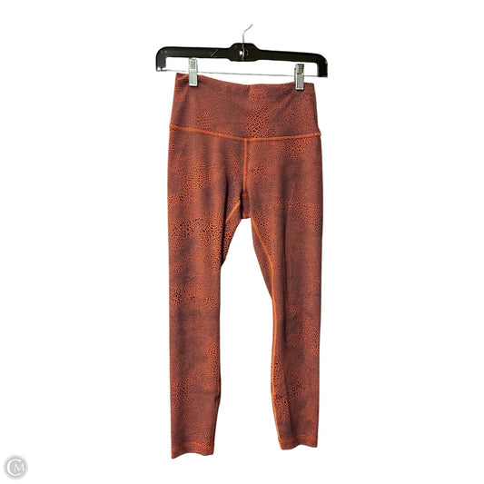 Athletic Leggings By Lululemon In Orange, Size: 6