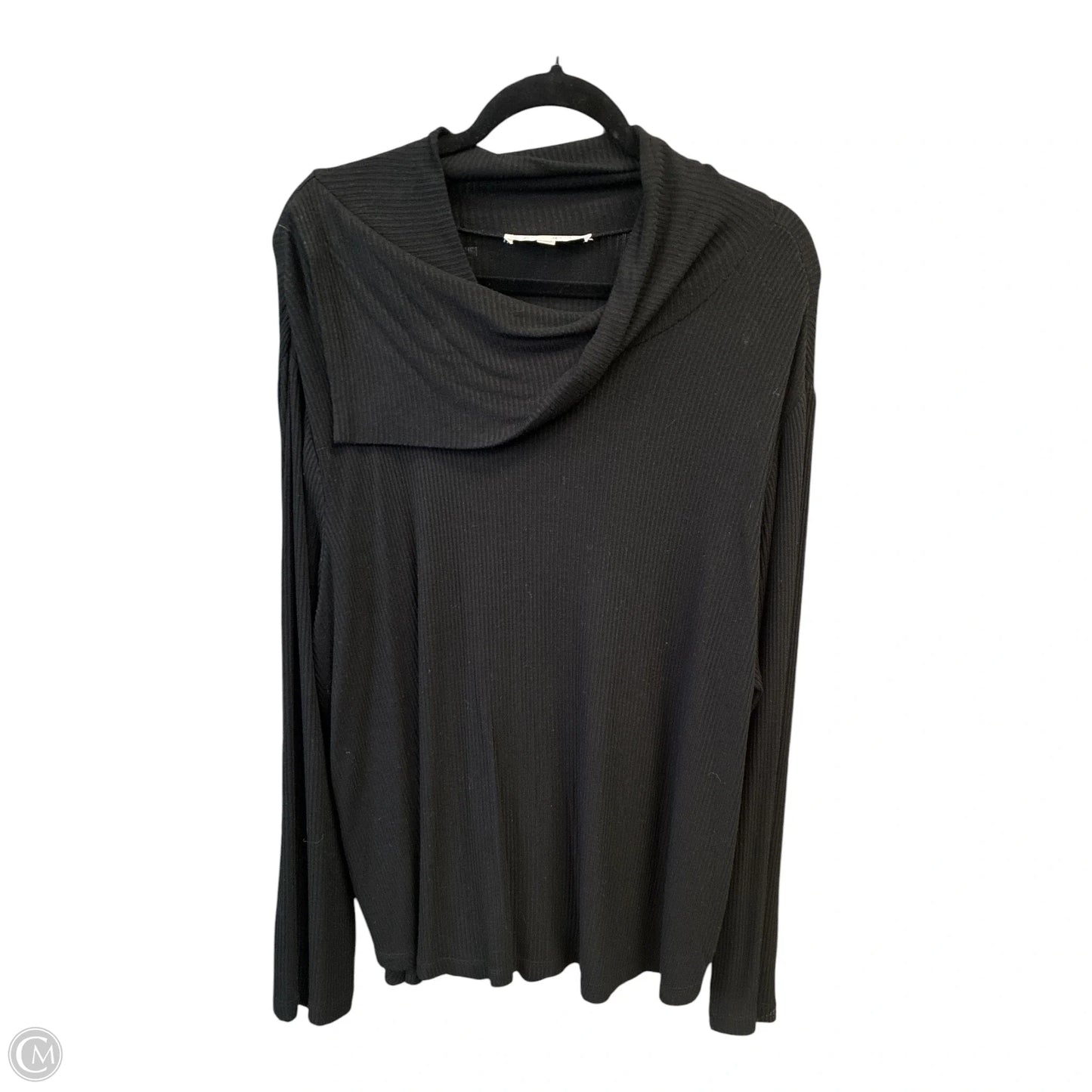 Top Long Sleeve Basic By Chelsea And Theodore In Black, Size: 3x
