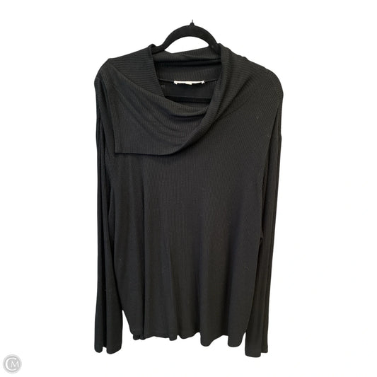 Top Long Sleeve Basic By Chelsea And Theodore In Black, Size: 3x