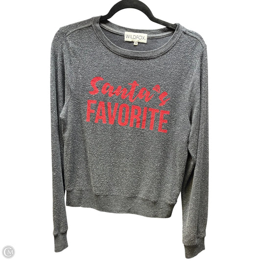 Top Long Sleeve By Wildfox In Grey, Size: Xs