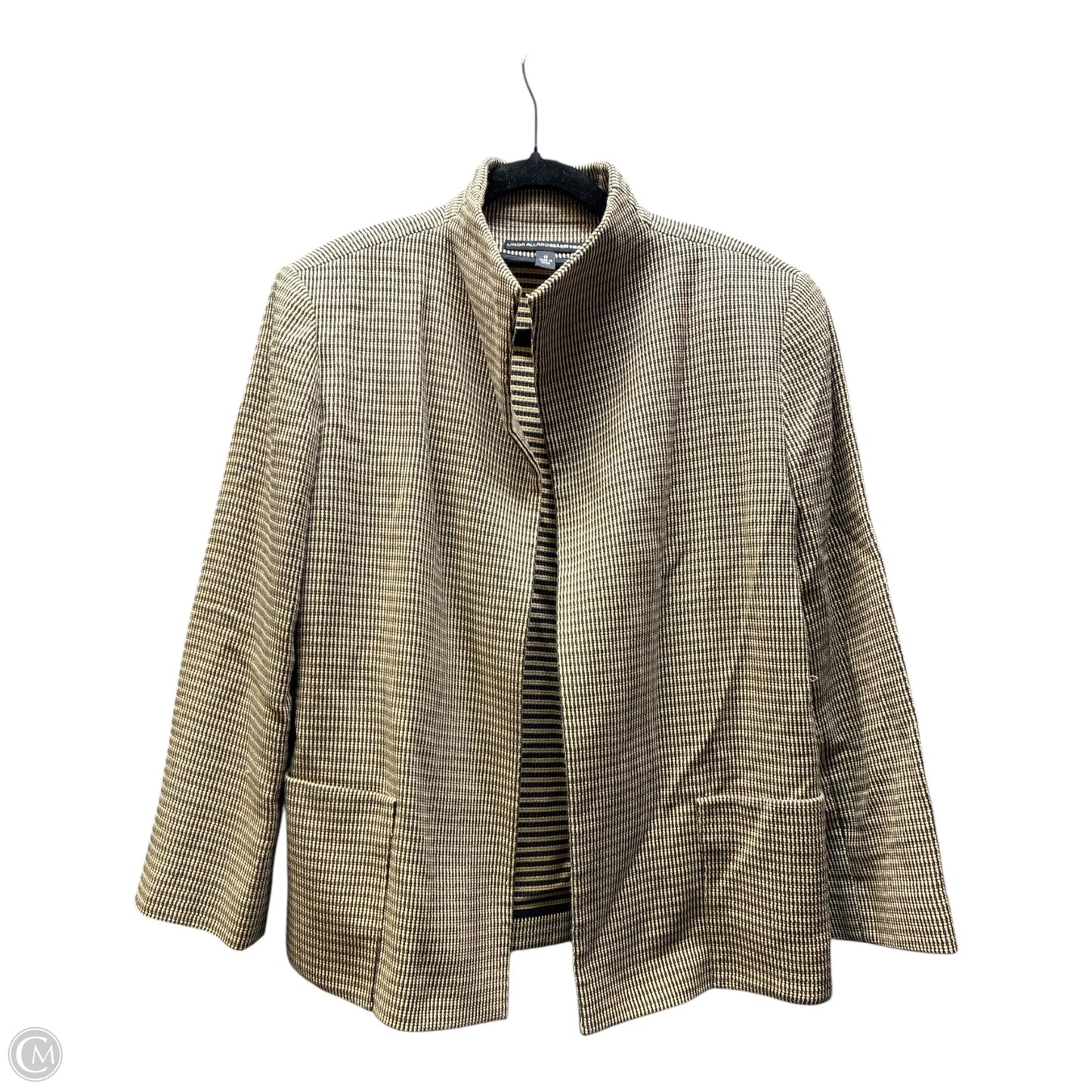Blazer By Linda Allard In Tan, Size: Xl