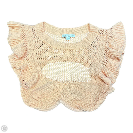 Top Short Sleeve By For Love & Lemons In Yellow, Size: Xxs