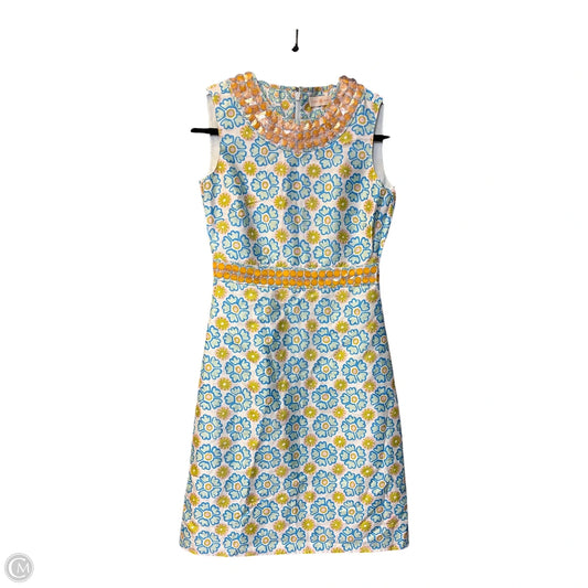 Dress Designer By Tory Burch In Blue & White, Size: 0