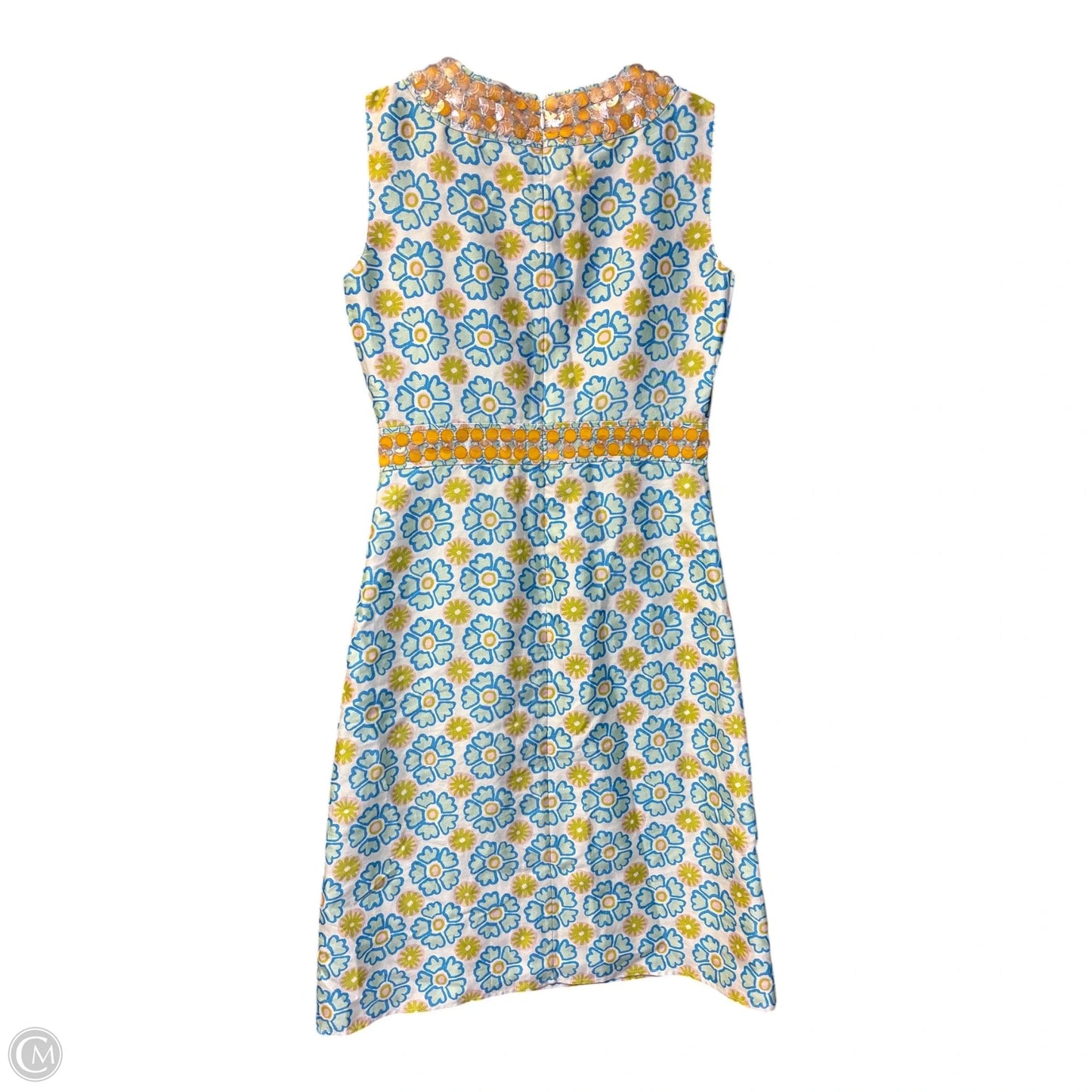 Dress Designer By Tory Burch In Blue & White, Size: 0