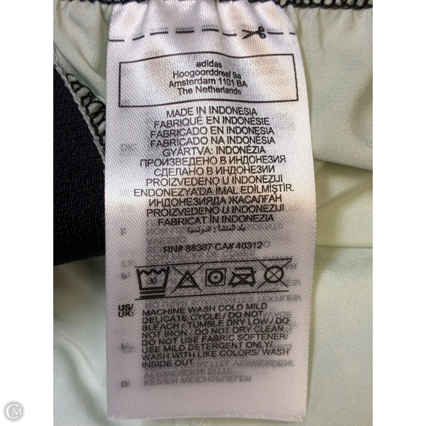 Athletic Shorts By Adidas In Green, Size: L