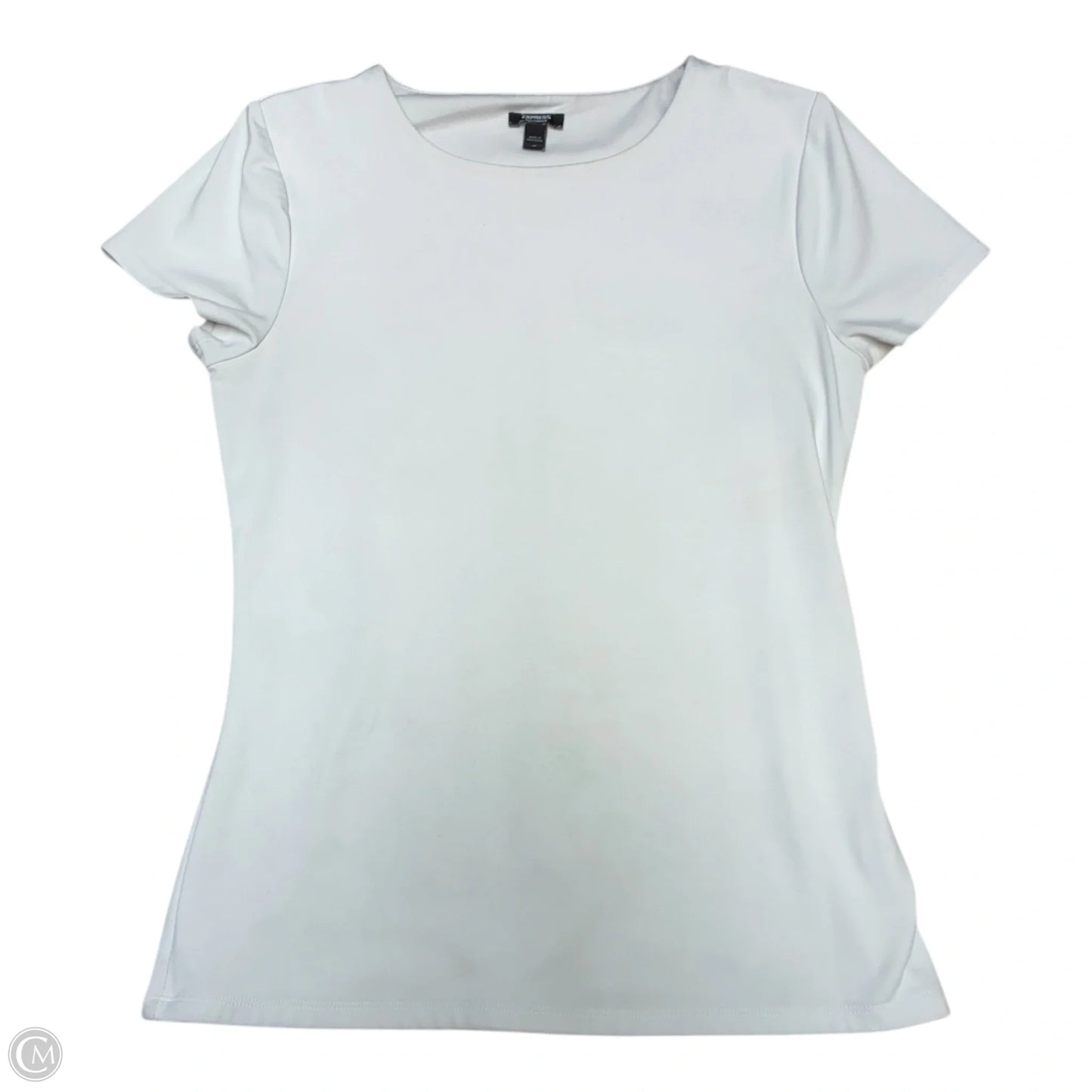 Top Short Sleeve By Express In White, Size: M