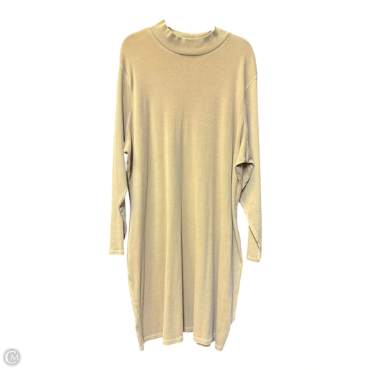 Dress Casual Midi By Old Navy In Tan, Size: 4x