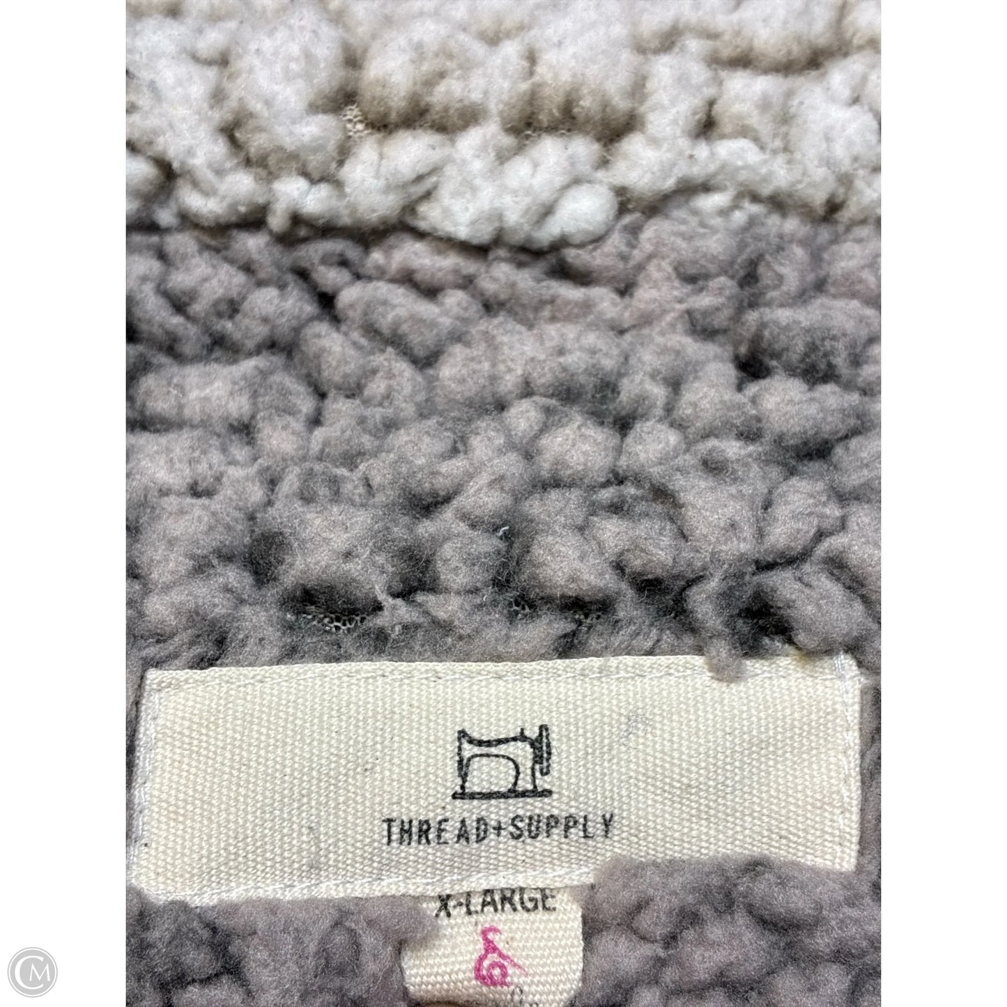 Vest Faux Fur & Sherpa By Thread And Supply In Grey, Size: Xl