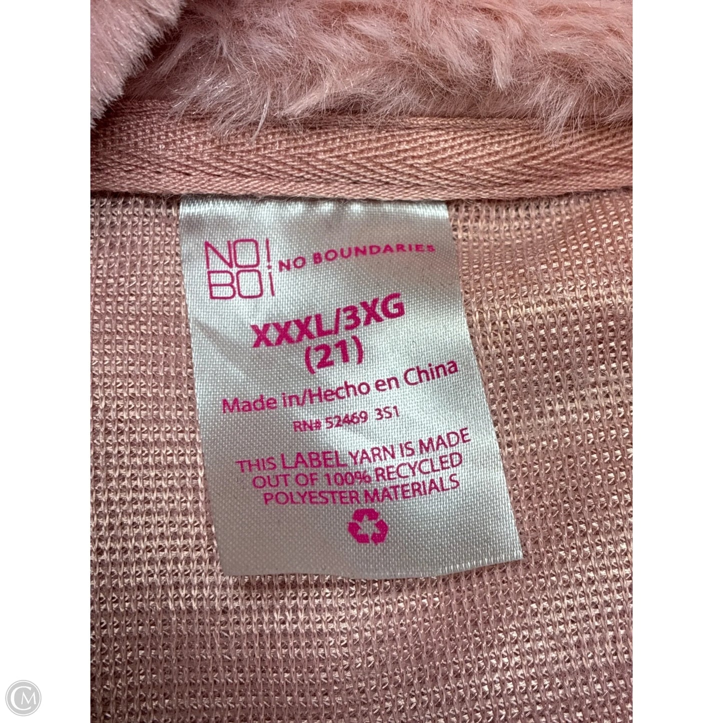 Sweatshirt Collar By No Boundaries In Pink, Size: 3x