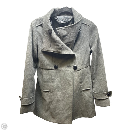 Coat Trench Coat By Forever 21 In Grey, Size: M