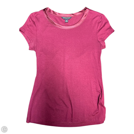Top Short Sleeve By Banana Republic In Red, Size: Xs