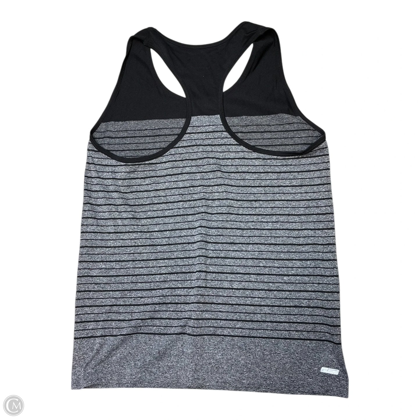 Athletic Tank Top By Danskin In Black & Grey, Size: Xl
