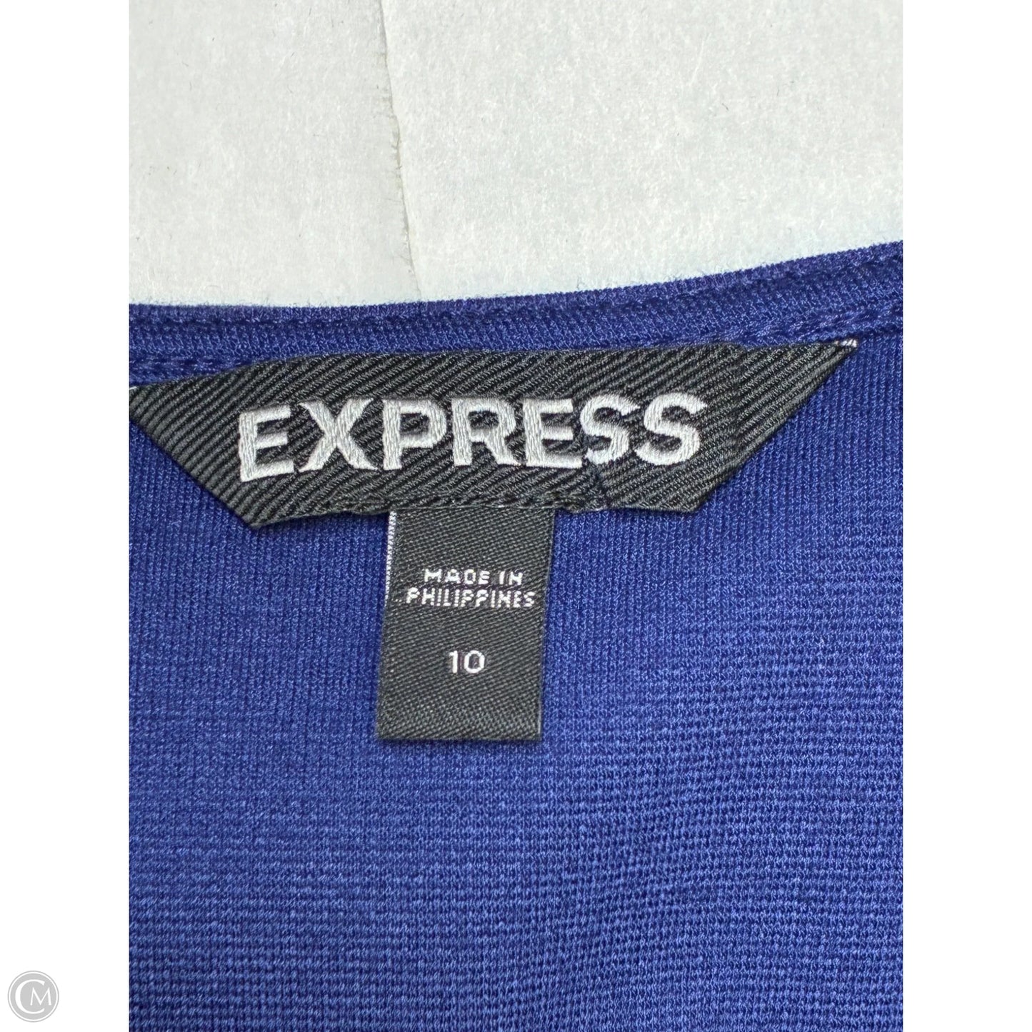 Dress Work By Express In Blue, Size: M