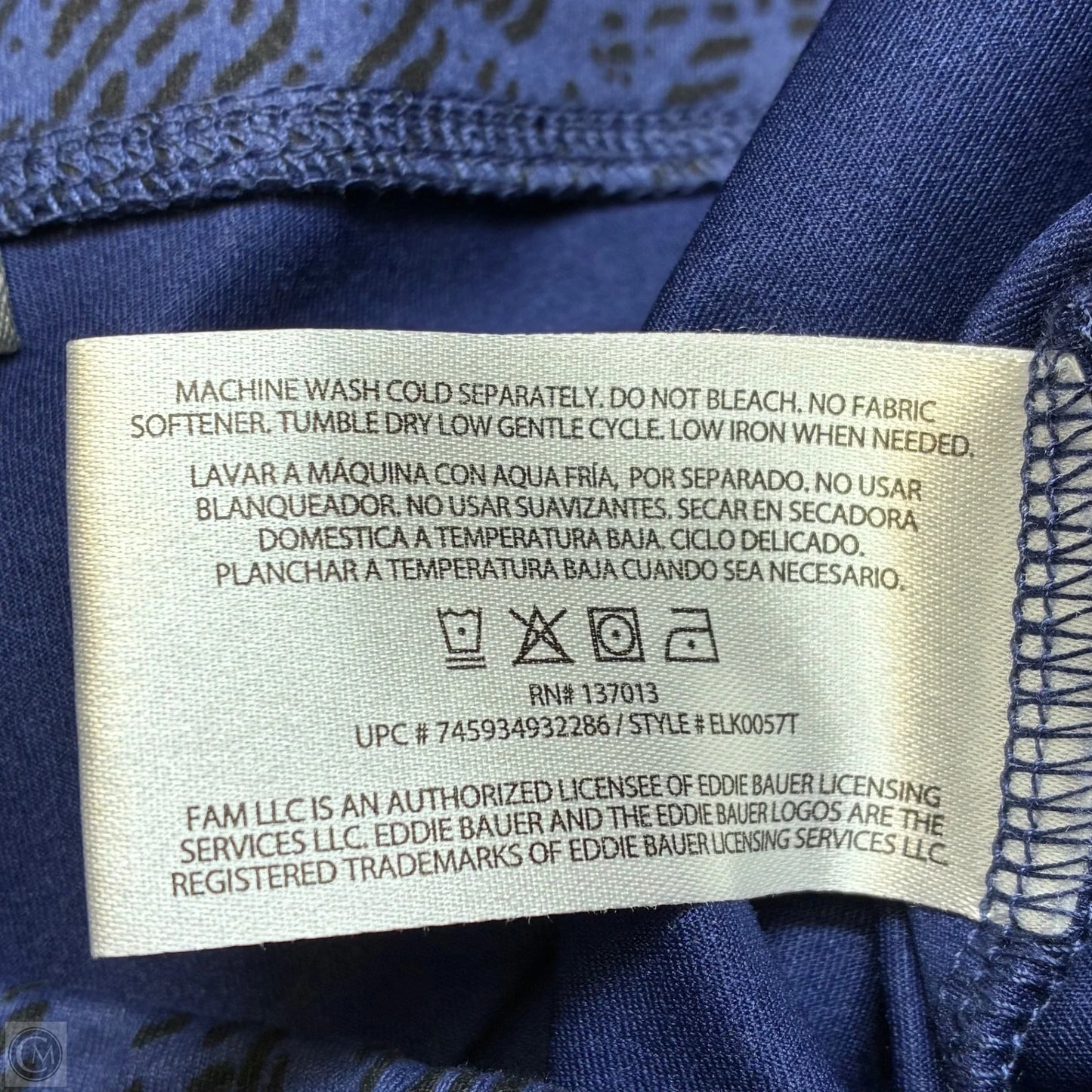 Skirt Mini & Short By Eddie Bauer In Blue, Size: M