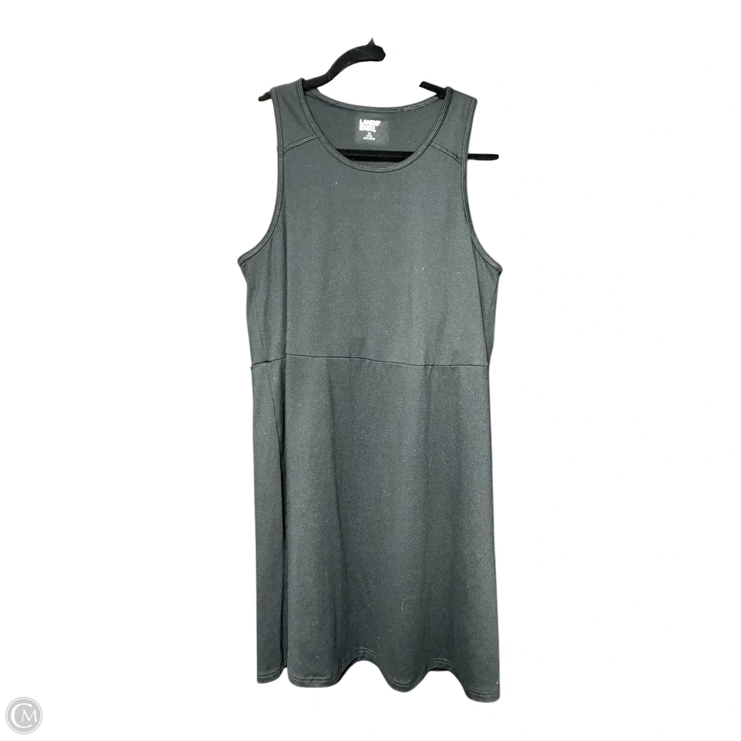 Dress Casual Midi By Lands End In Black, Size: 1x