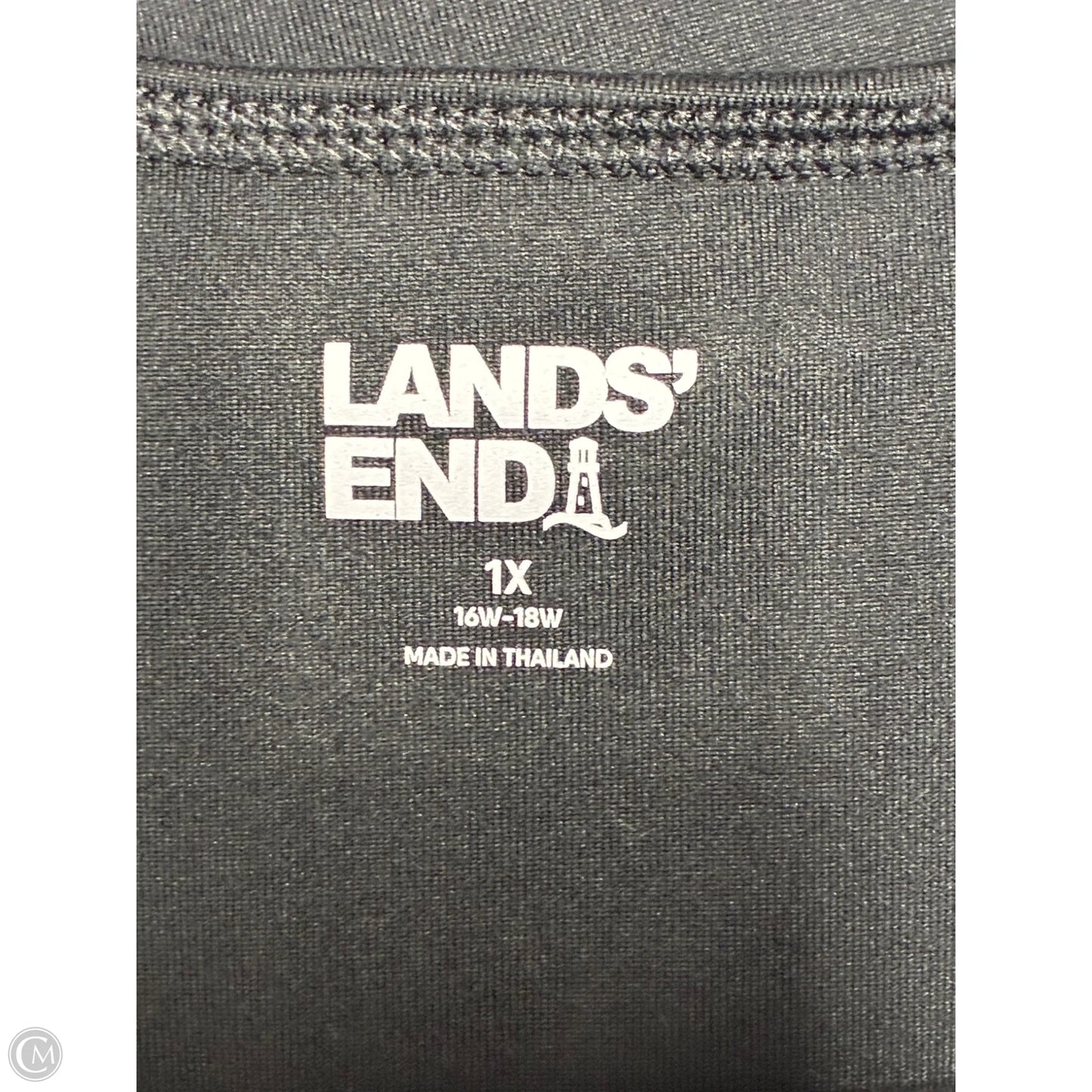 Dress Casual Midi By Lands End In Black, Size: 1x