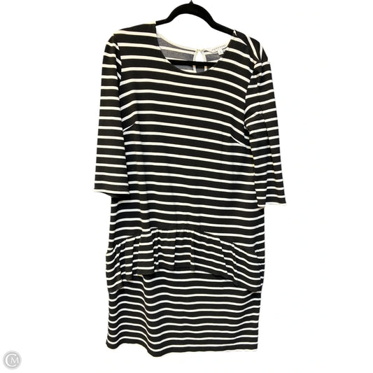 Dress Casual Midi By Downeast In Black & White, Size: M