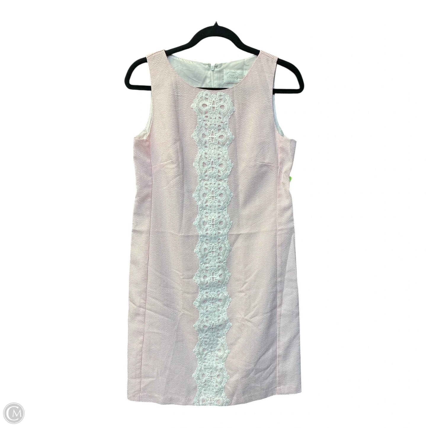Dress Casual Short By Pappagallo In Pink & White, Size: S