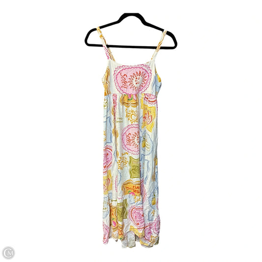 Dress Casual Midi By Cmf In Multi-colored, Size: S