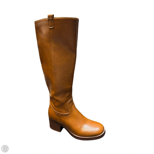 Boots Mid-calf Flats By Marc Fisher In Brown, Size: 6
