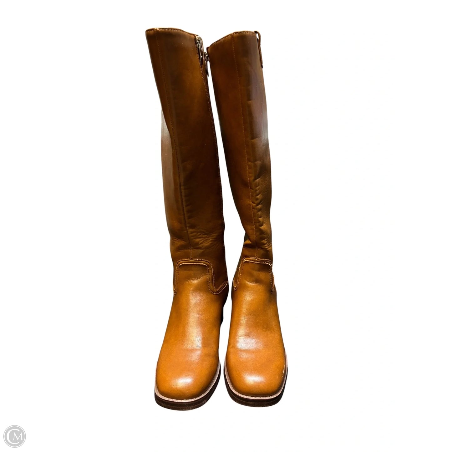 Boots Mid-calf Flats By Marc Fisher In Brown, Size: 6