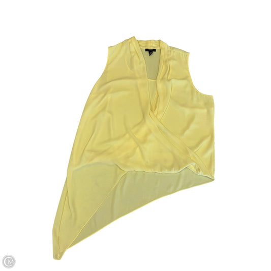 Blouse Sleeveless By Alfani In Yellow, Size: 1x