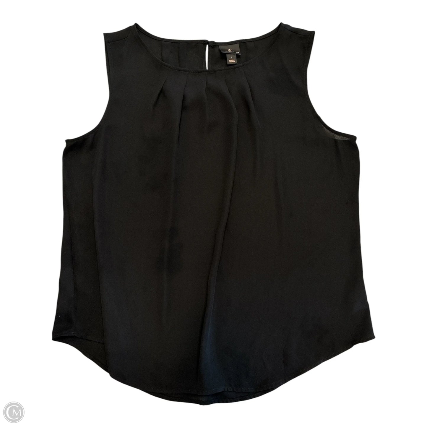 Blouse Sleeveless By Worthington In Black, Size: L