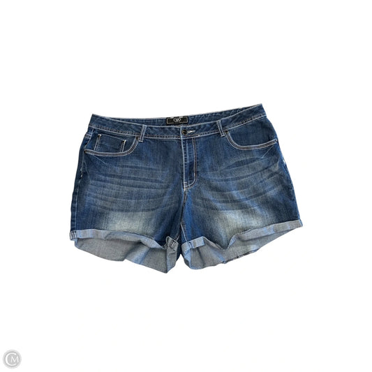 Shorts By Cato In Blue Denim, Size: 22